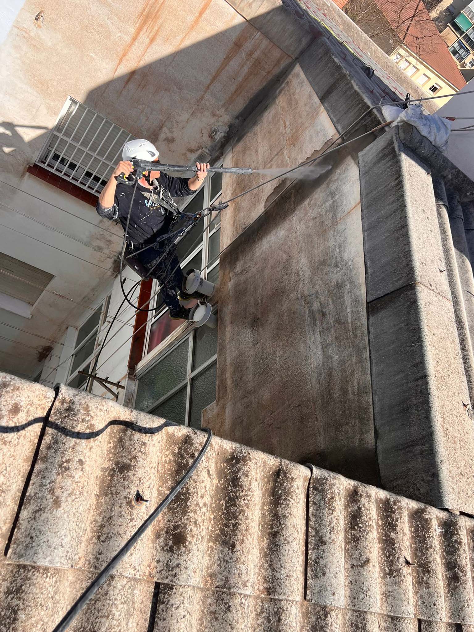 limpieza con hidrolimpiadora